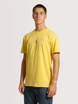 Camiseta Silk MC LogBlock Hang Loose, Cor: Amarelo Ref: HLTS010550