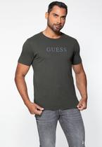 Camiseta Silk Relevo Guess Verde Escuro