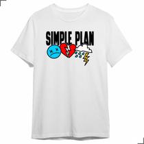 Camiseta Simple Plan Turne Fã Rock Aesthetic Album Perfect