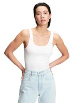 Camiseta sin Mangas Contemporary de Mujer GAP en Blanco Óptico, Talla Media Alta Camiseta sin Mangas Contemporary de Mujer GAP en Blanco Óptico, Talla Media Alta