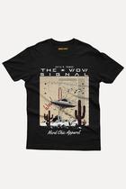 Camiseta Sinal Wow: Aliens mantendo contato - Presente Criativo Geek