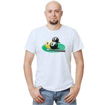 Camiseta Sinuca Snooker Balls Camisa Personalizada Blusa Adulto Algodão com Poliéster