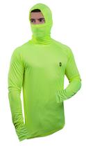 Camiseta Skube Com Máscara e Capuz Proteção UV 50+ Dry Fit Segunda Pele Térmica Tecido Termodry Manga Longa