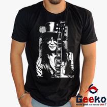 Camiseta Slash 100% Algodão Guns N Roses Rock Geeko