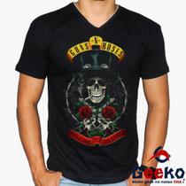 Camiseta Slash 100% Algodão Guns N Roses Welcome to the Jungle Rock Geeko
