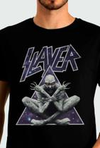 Camiseta Slayer Banda Rock Thrash Death Black Metal OF0132 RCH Camiseta Slayer Banda Rock Thrash Death Black Metal OF0132 RCH