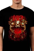 Camiseta Slayer Golden Evil Blusa Oficial Licenciado Banda de Rock Of0161