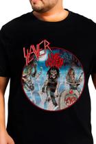 Camiseta Slayer Live Undead Blusa Oficial Licenciado Unissex Banda de Rock Of0131