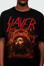 Camiseta Slayer Of0043 Consulado Do Rock Oficial Banda