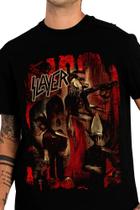 Camiseta Slayer Reign in Blood Blusa Oficial Licenciado Banda de Rock Of0133 Camiseta Slayer Reign in Blood Blusa Oficial Licenciado Banda de Rock Of0133