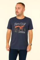 Camiseta Slim e Plus Thoux 100% Algodão Estampa Adventure Masculina Camiseta Slim e Plus Thoux 100% Algodão Estampa Adventure Masculina