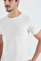 Camiseta slim egípcio - off white - VORR