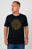 Camiseta Slim Thoux 100% Algodão Estampa Bento Cruz Masculina