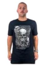 Camiseta Slim Thoux 100% Algodão Estampa Drake Masculina Camiseta Slim Thoux 100% Algodão Estampa Drake Masculina