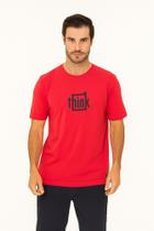 Camiseta Slim Thoux 100% Algodão Estampa Think Masculina