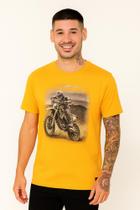 Camiseta Slim Thoux 100% Algodão Estampa Trilha Moto Masculina