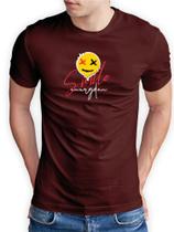 Camiseta "Smile Every Day" 100% Algodão Unissex Sorria Todos os Dias Alta Qualidade