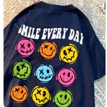 Camiseta Smile Sorria Todos Os dias Vários Sorrisos Camiseta Smile Sorria Todos Os dias Vários Sorrisos