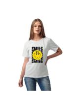 Camiseta Smile Unissex Premium 100% Algodão AL7 Store