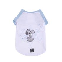 Camiseta Snoopy Geometry Azul Tamanho G - Zooz Pets