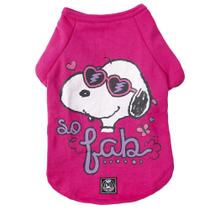 Camiseta Snoopy So Fab Rosa - Tam. P