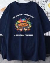 Camiseta Soju, Ramyeon e um bom Dorama Algodao Unissex