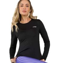 Camiseta Sol Sports 2A Pele List Warm Feminino - Preto