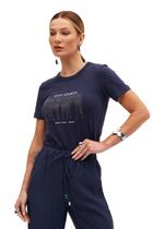 Camiseta Sommer Estampada City Azul