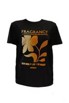 Camiseta Sommer Estampada Em Veludo Preto Camiseta Sommer Estampada Em Veludo Preto