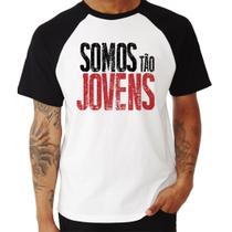 Camiseta Somos Tão Jovens Legião Urbana Raglan