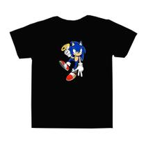 Camiseta Sonic camisa desenho animado blusa unissex infantil e adulto