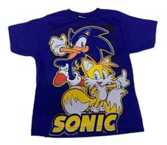 Camiseta Sonic E Tales Game Jogo Blusa Infantil Maj607 BM