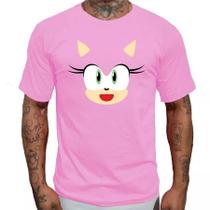 Camiseta Sonic personagens Amy rose
