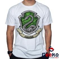Camiseta Sonserina 100% Algodão Harry Potter Slytherin Geeko