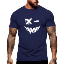 Camiseta Sorriso Smile Bodybuilder Manga Curta Gola Redonda Shopping Academia Lazer 100% Algodão