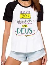 Camiseta sou blindada por deus camisa religião fé jesus