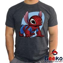 Camiseta Spider Stitch 100% Algodão Homem-Aranha Spiderman Geeko Camiseta Spider Stitch 100% Algodão Homem-Aranha Spiderman Geeko