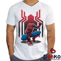 Camiseta Spiderman 100% Algodão Homem Aranha Homem-Aranha Geeko
