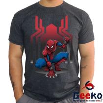 Camiseta Spiderman 100% Algodão Homem Aranha Homem-Aranha Geeko