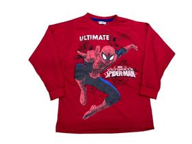 Camiseta Spiderman Homem Aranha Blusa de Frio Manga Longa Infantil Super Herói Maj654