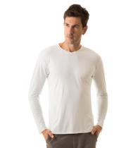 Camiseta Sport Fit Branca com Proteção Solar UV.Line