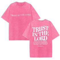 Camiseta Sputoiy Trust in The Lord Bible Verse para mulheres Camiseta Sputoiy Trust in The Lord Bible Verse para mulheres