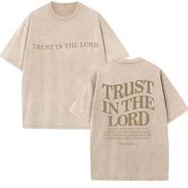 Camiseta Sputoiy Trust in The Lord Bible Verse para mulheres Camiseta Sputoiy Trust in The Lord Bible Verse para mulheres