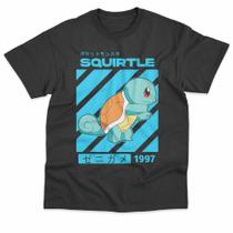 Camiseta Squirtle Pokemon Desenho Manga Basica Estampada Unissex 100% Algodão