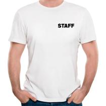 Camiseta staff equipe de apoio uniforme camisa