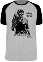 Camiseta Stallone Cobra você é um cocô Blusa Plus Size extra grande adulto ou infantil