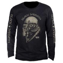 Camiseta Stamp Manga Longa Black Sabbath Unissex Estampa Banda Rock 100 Algodão Confortável