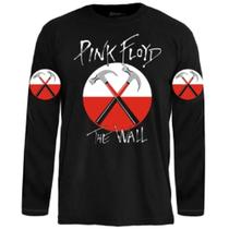 Camiseta Stamp Pink Floyd The Wall Manga Longa Oficial Camiseta Stamp Pink Floyd The Wall Manga Longa Oficial