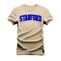 Camiseta StandFord Algodão Confortável Estampada Gola Redonda