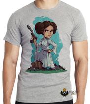 Camiseta Star Wars Mini Princesa Leia Blusa criança infantil juvenil adulto camisa tamanhos